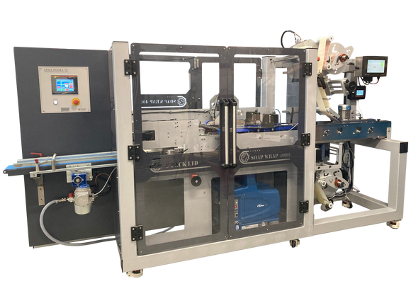 CPack New Paper Soap Wrapper SW4000 With Top and Bottom labelling unit and Coder Unit.