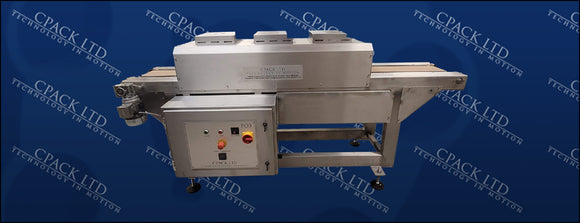 Sealing tunnel in front of CPack logos