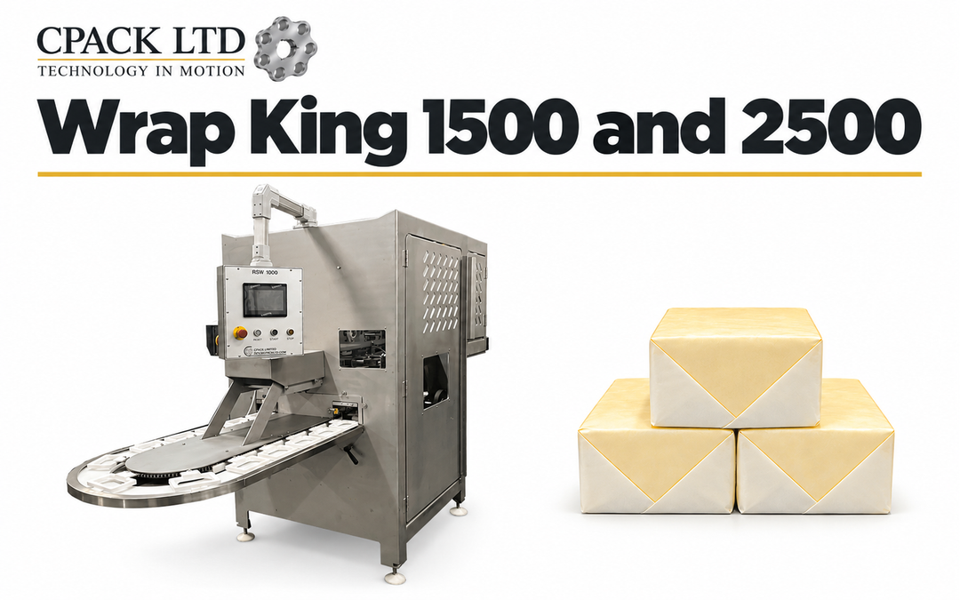Wrap King 1500 and 2500 butter and cheese wrapping machines