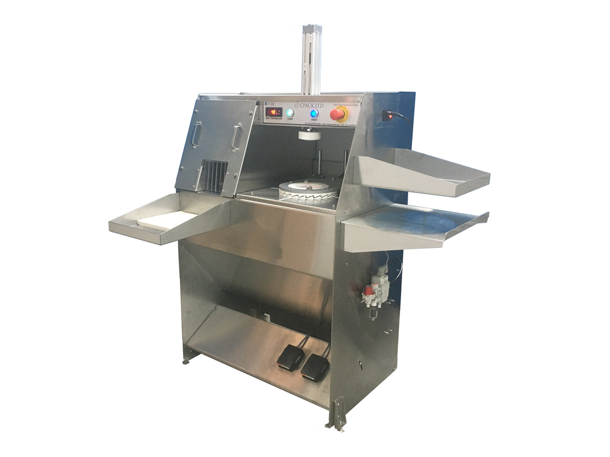 Semi-automatic pleat wrapper for cheese