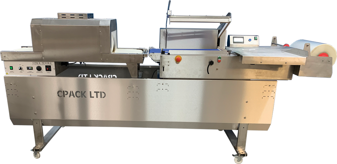 CPack semi-auto L-sealer and shrink tunnel
